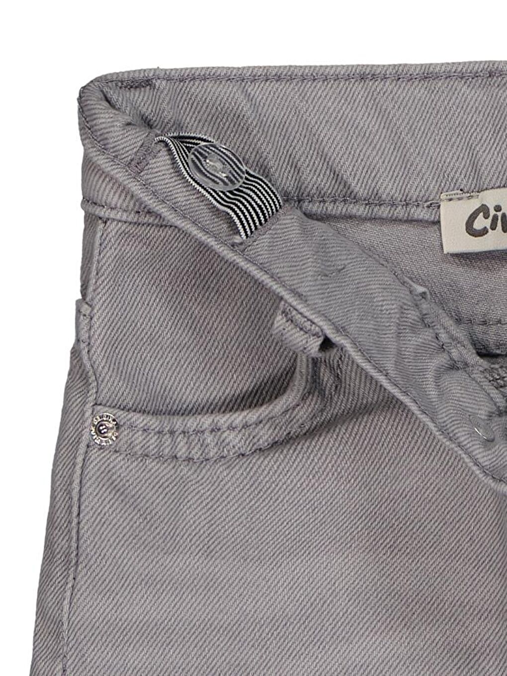 Gri Baby Wıde Leg 6-18 Ay Pantolon-1