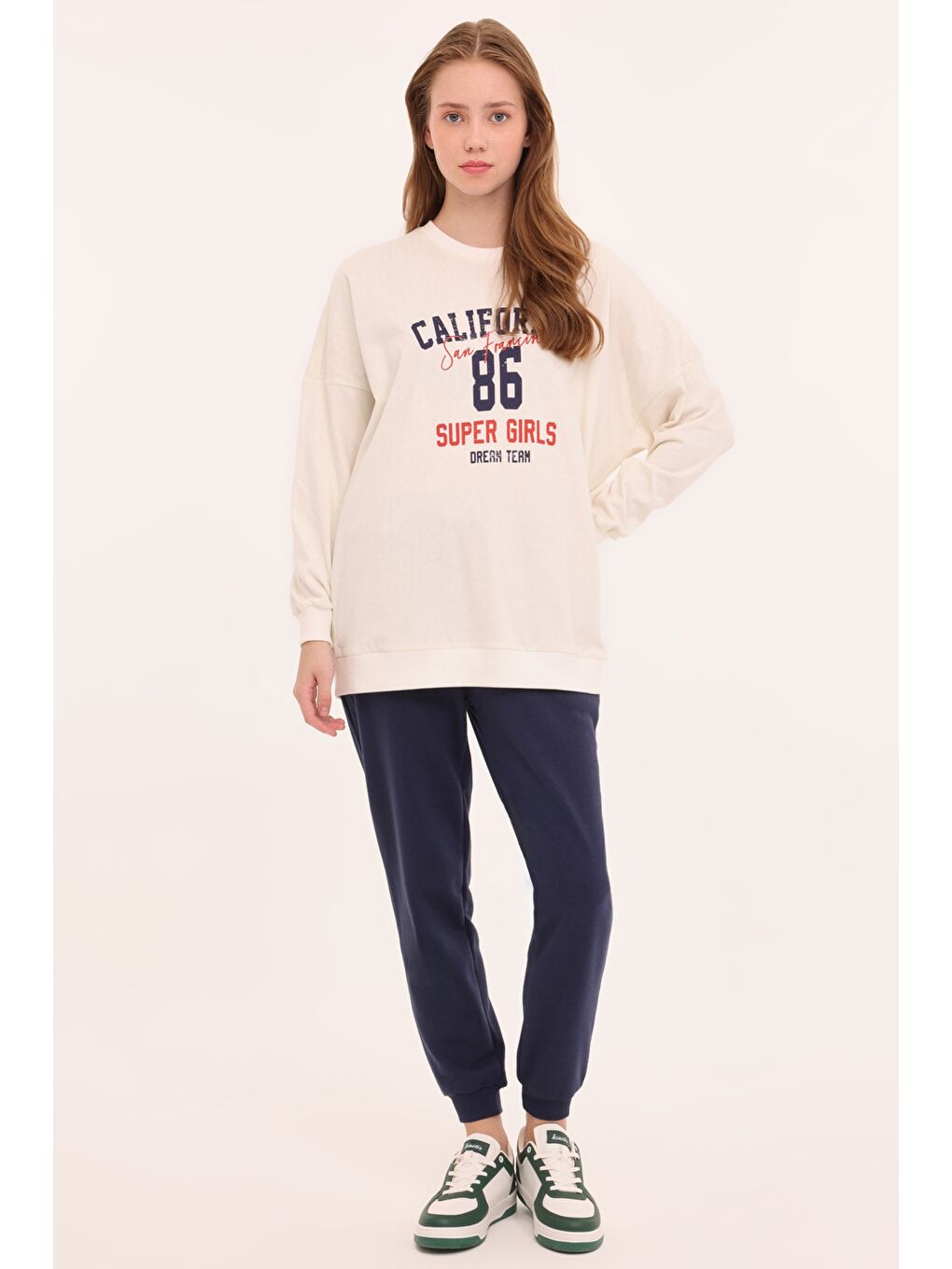 Kinetix Bej WL KESLY01-YD 16KES01 4PR Ekru Kadın Sweatshirt - 2