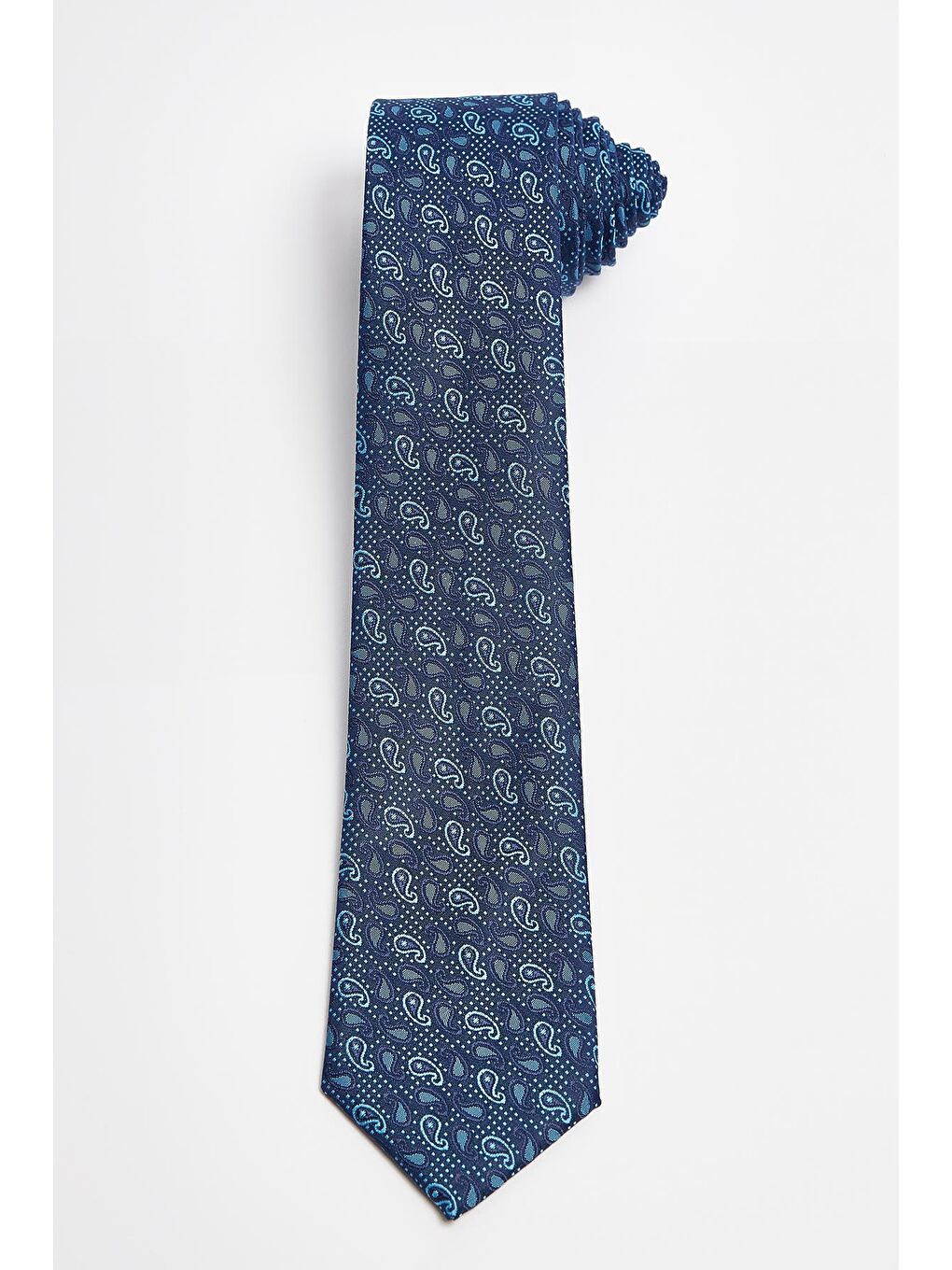 Karışık Desenli Klasik Cep Mendilli Erkek Kravat