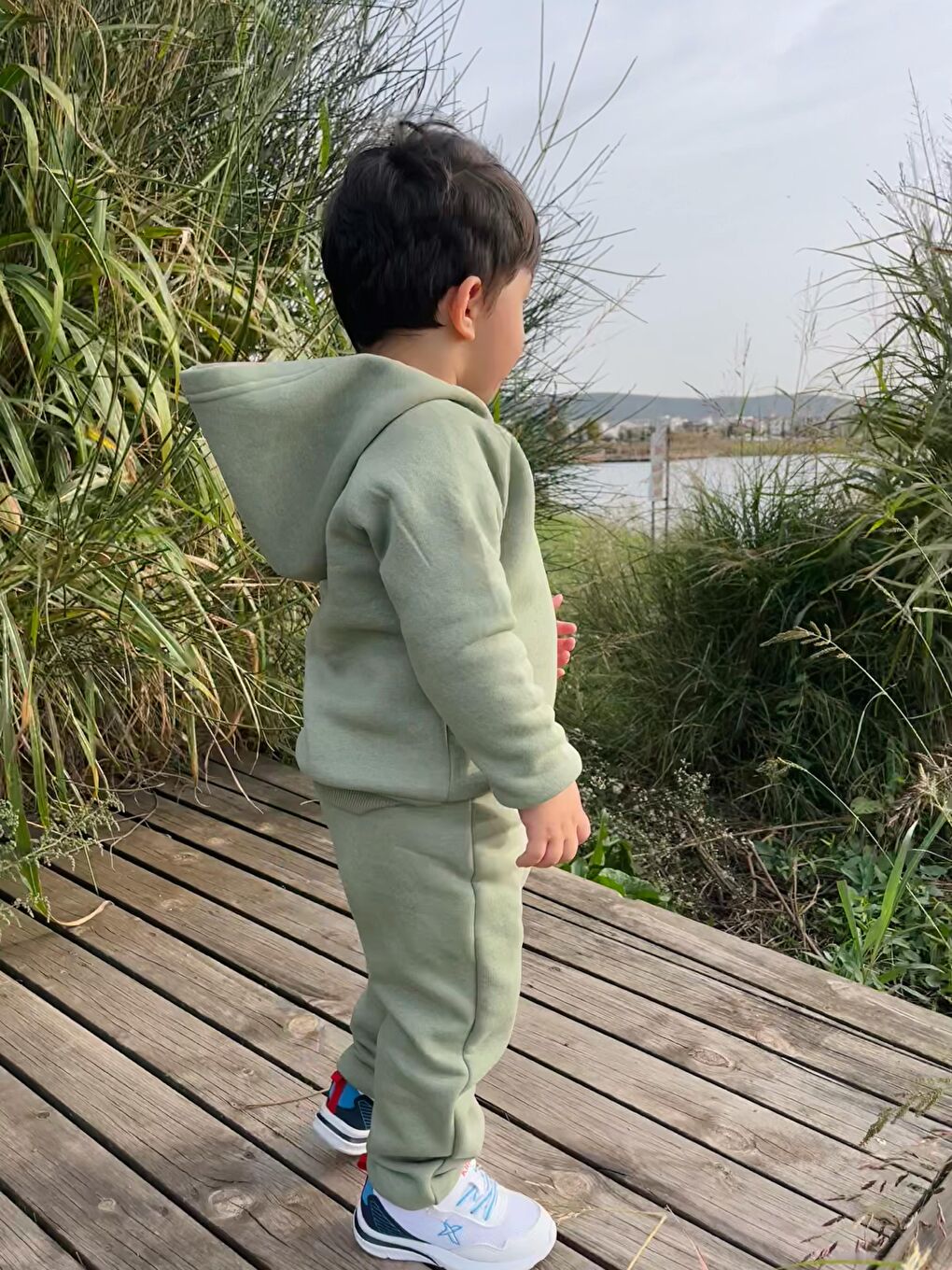 Haki Kapüşonlu İkili Takım-2