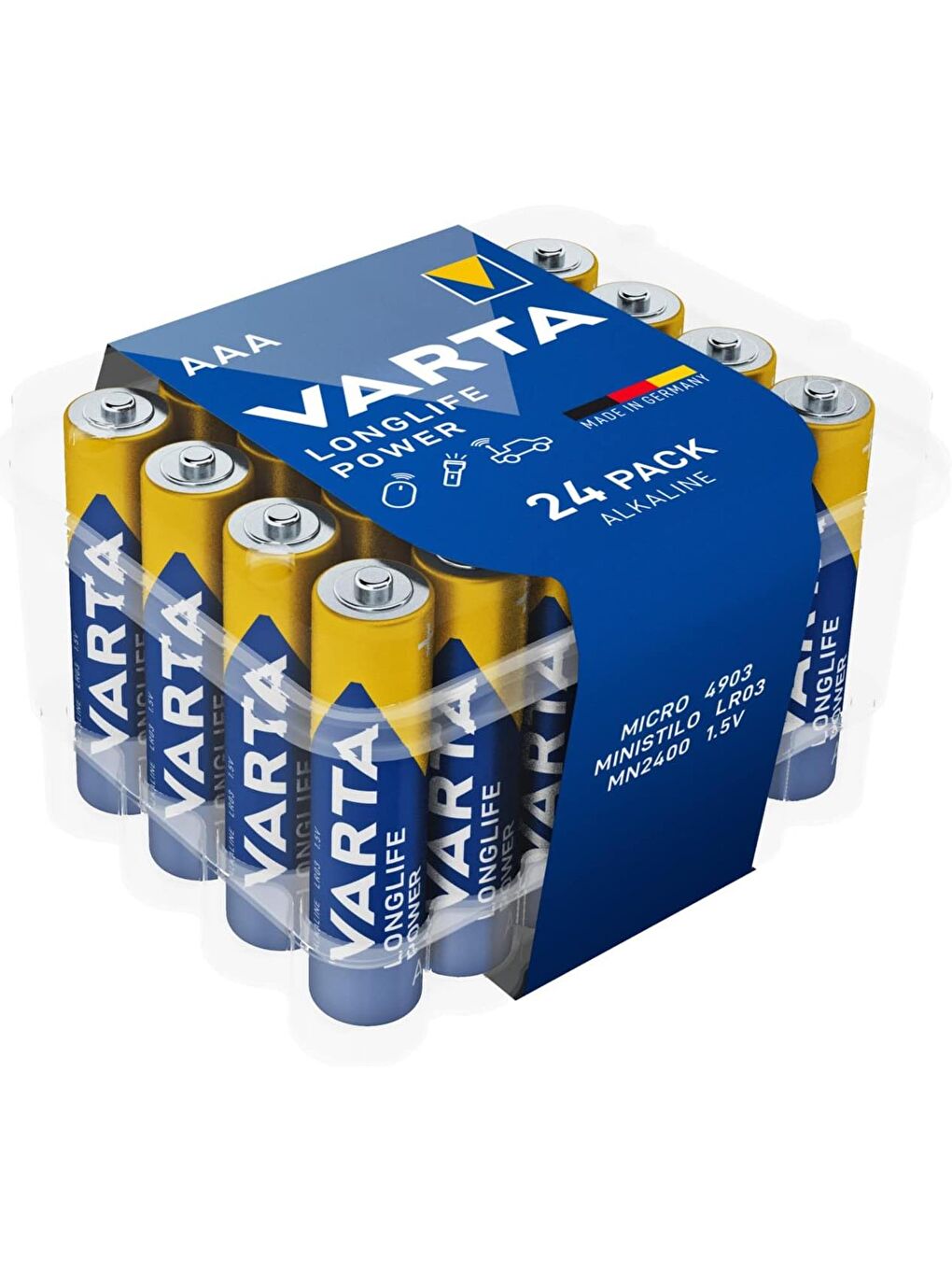 Longlife Power Alkalin Pil İnce AAA 24 lü Pvc Kutu