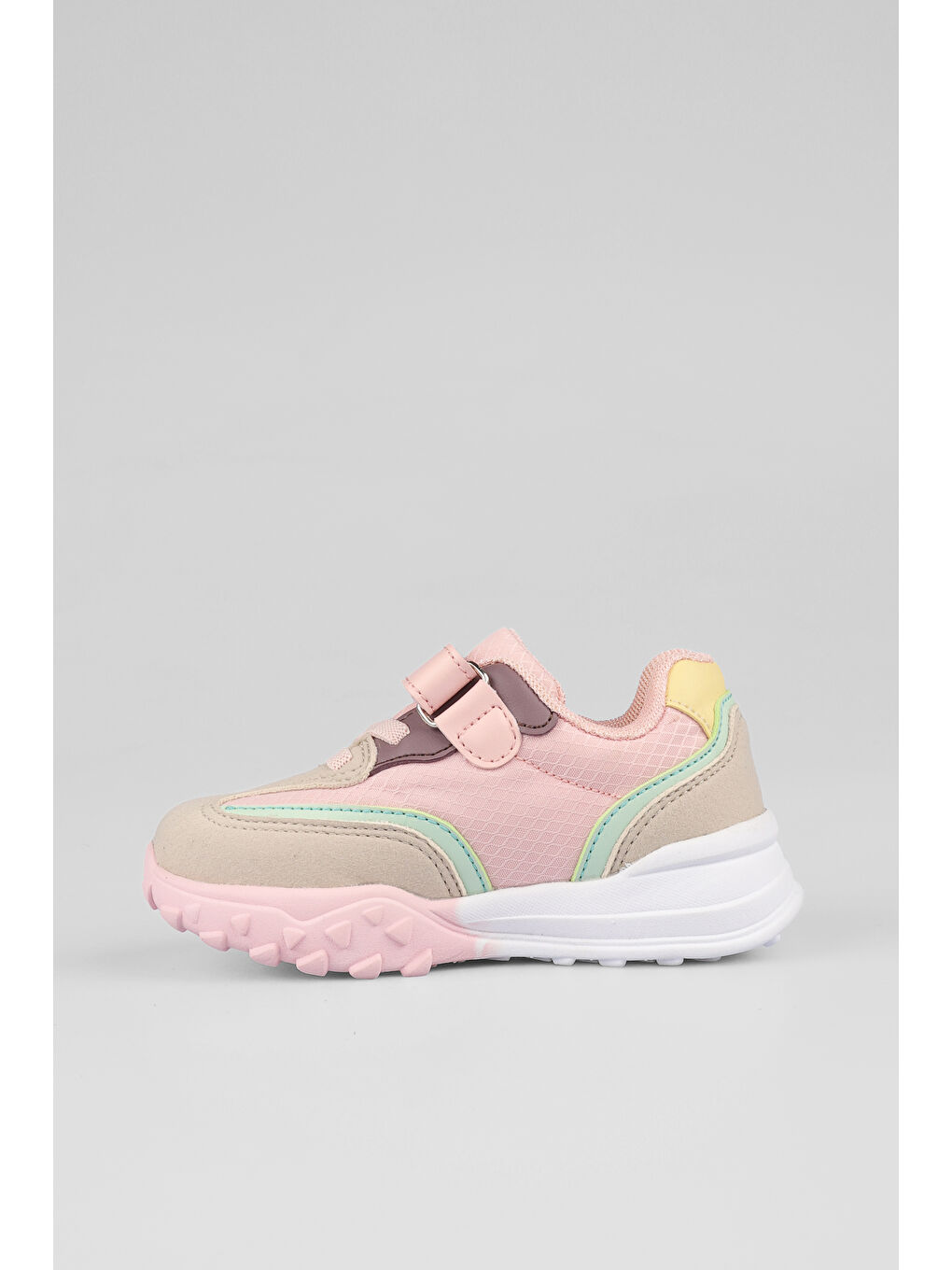 Pembe Surf Hafif Kız Okul Öncesi Pudra Spor Ayakkabı-3