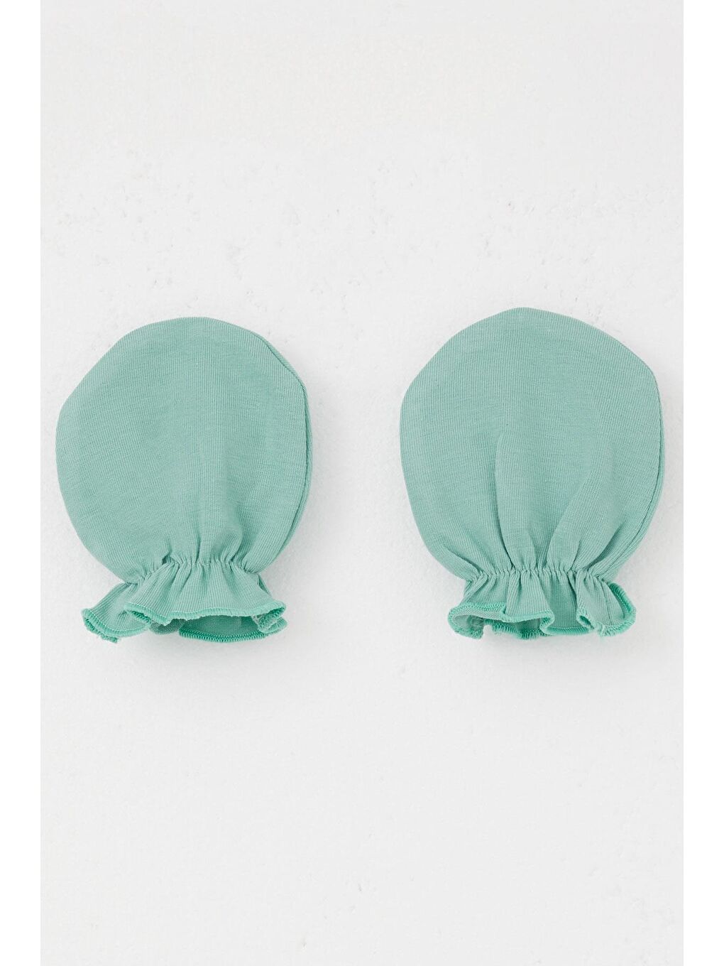 Yenidoğan Bebek Eldiven Basic Mint Yeşili (7 X 9 Cm)-1