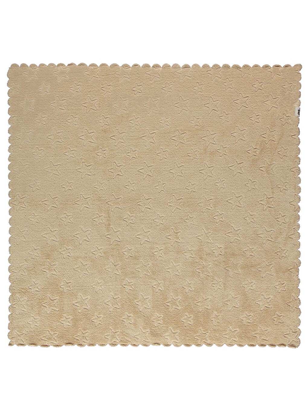 Baby Yıldız Desenli 90x90 Cm Battaniye - Bej-1