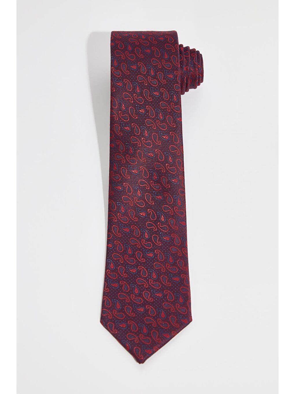 Karışık Desenli Klasik Cep Mendilli Erkek Kravat