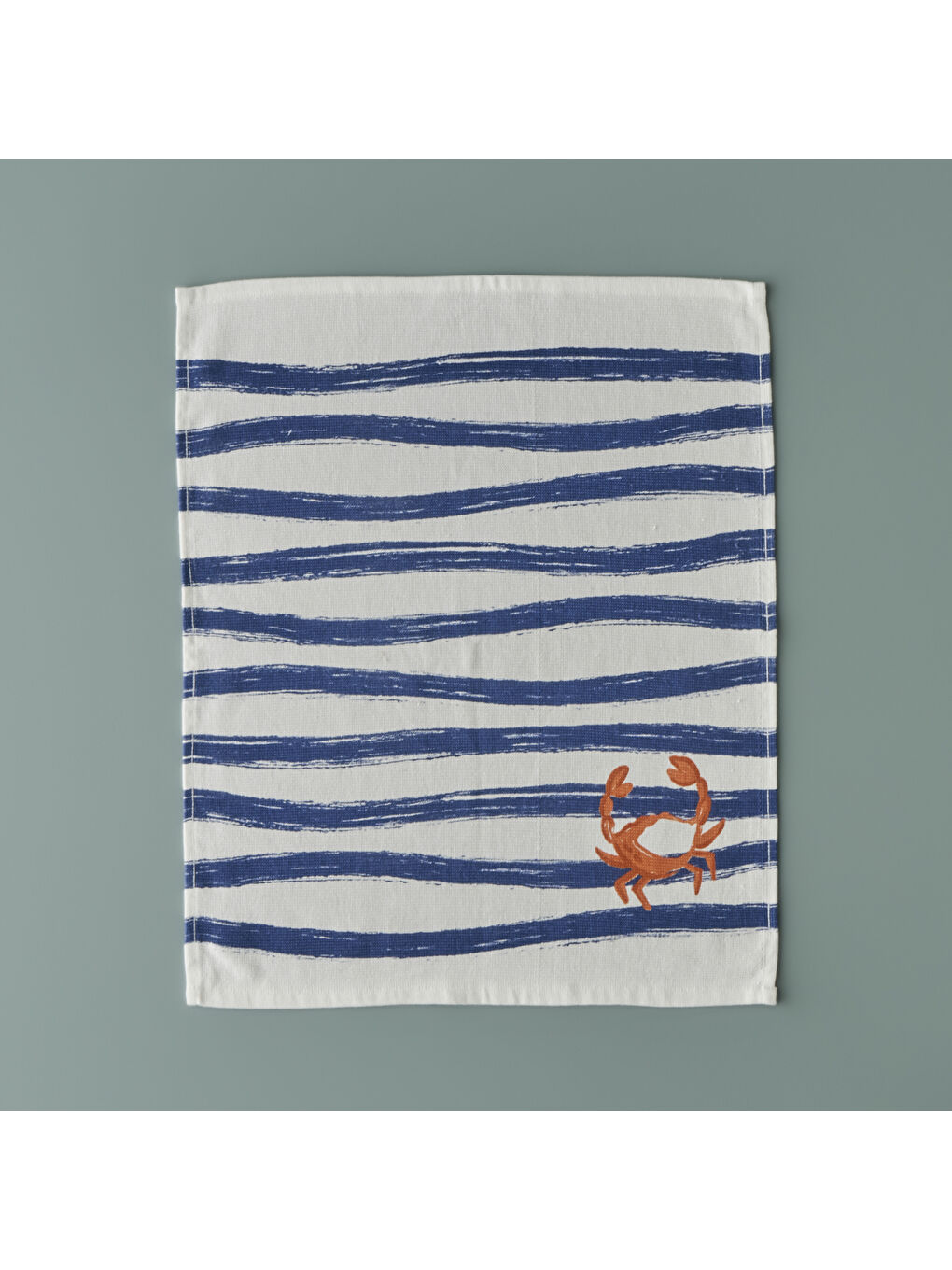 Marine Pamuklu 2'li Kurulama Bezi Mavi (40x50 cm)-1