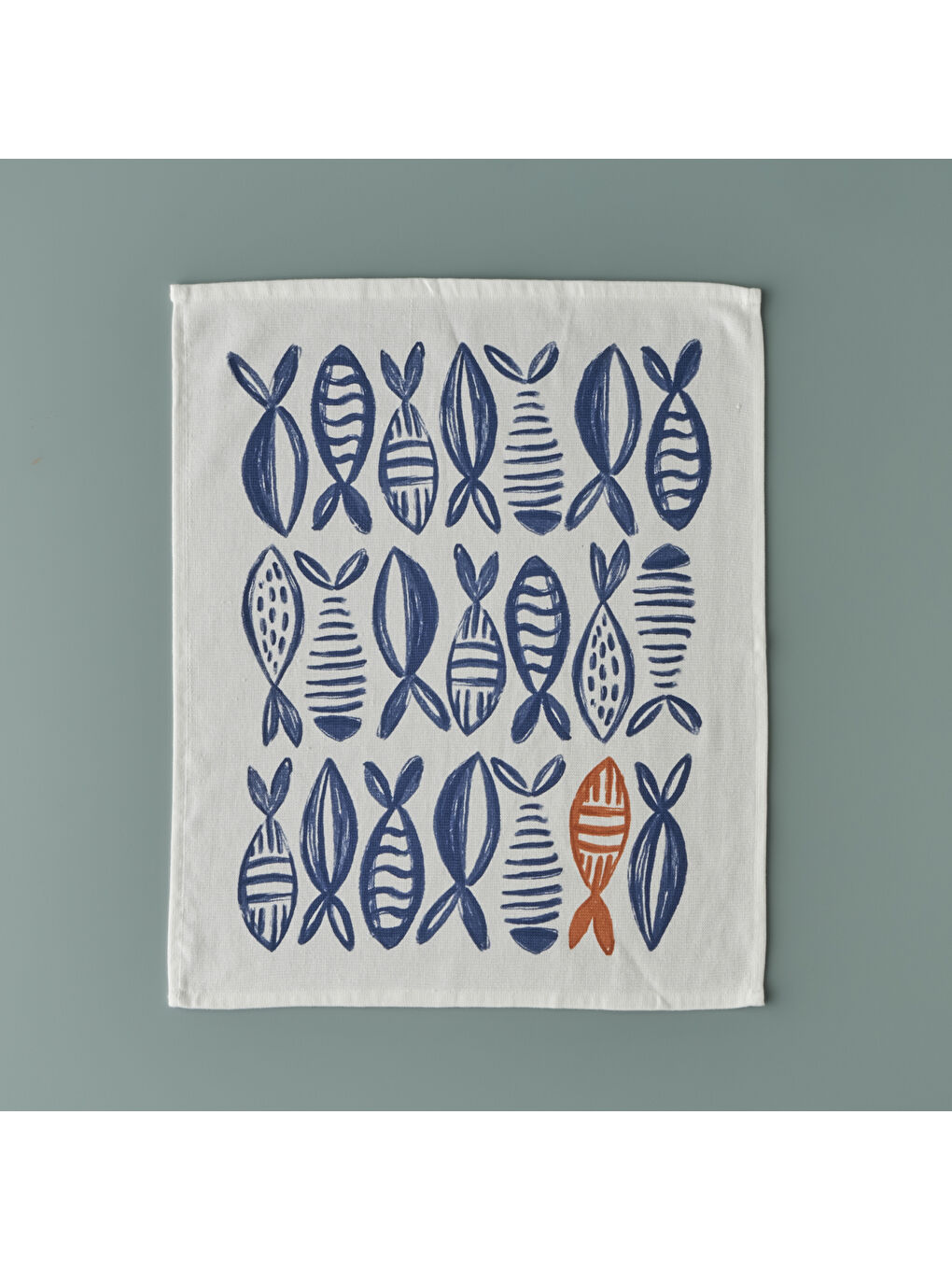 Marine Pamuklu 2'li Kurulama Bezi Mavi (40x50 cm)-2