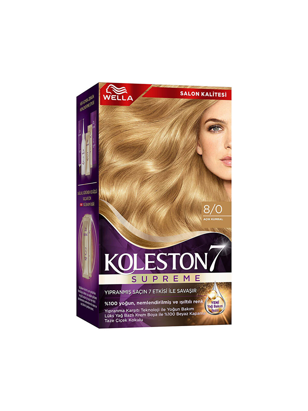 Wella Renksiz Koleston Supreme Saç Boyası 8/0 Açık Kumral - 2