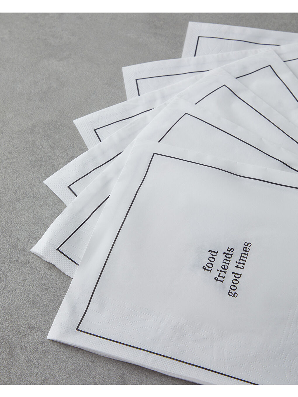 Good Times Kağıt 20'li Kağıt Peçete 33x33 cm Siyah - Beyaz-1