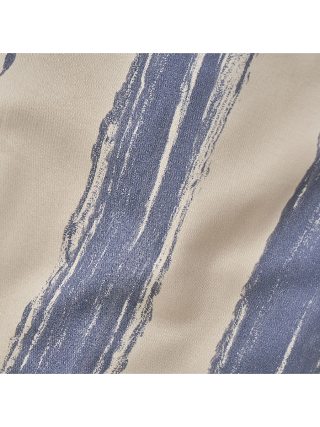 %100 Pamuk Saten Marine King Size Nevresim Seti Mavi-Beyaz (240x220 cm)-3