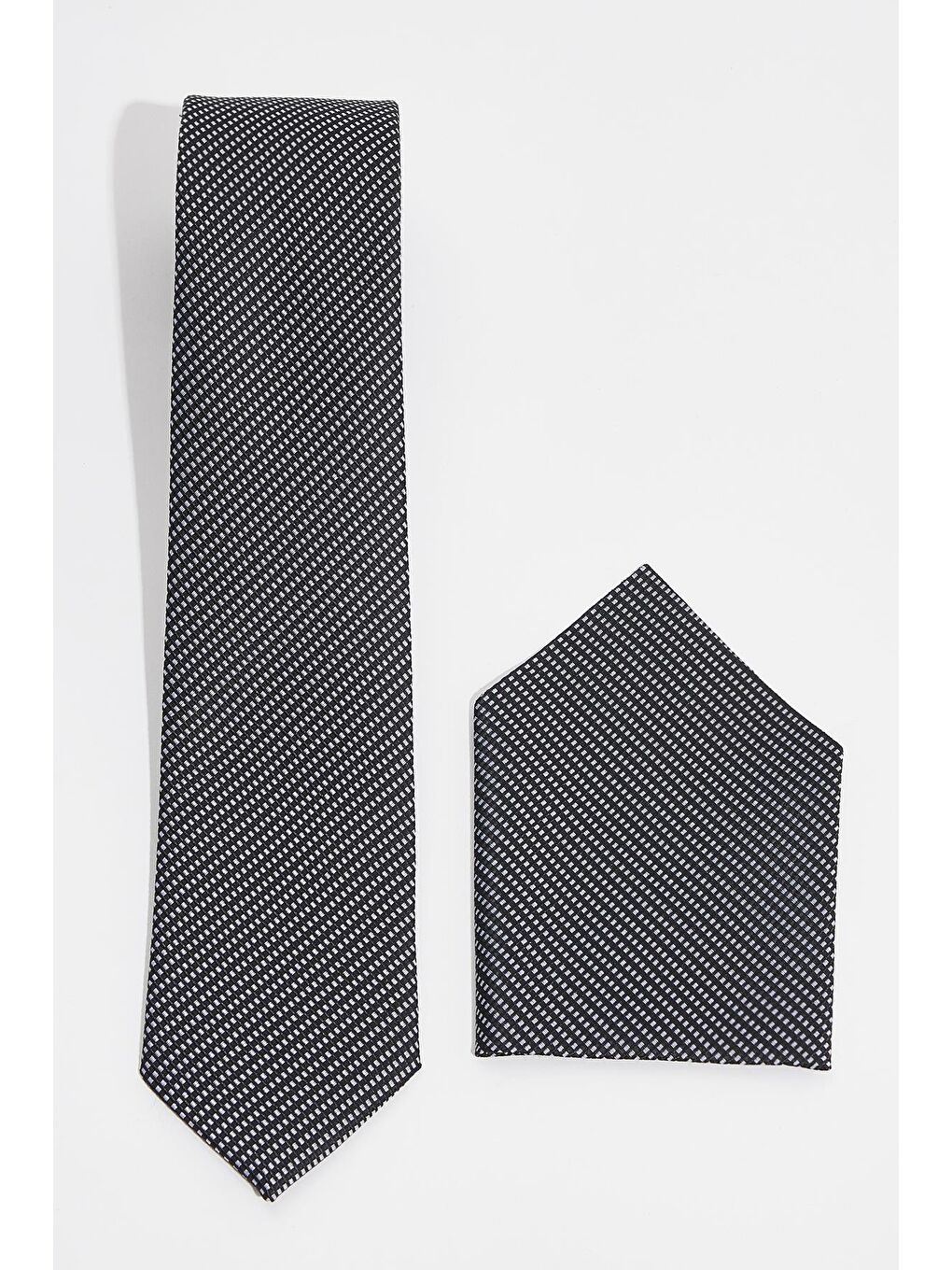 Karışık Desenli Klasik Cep Mendilli Erkek Kravat-1