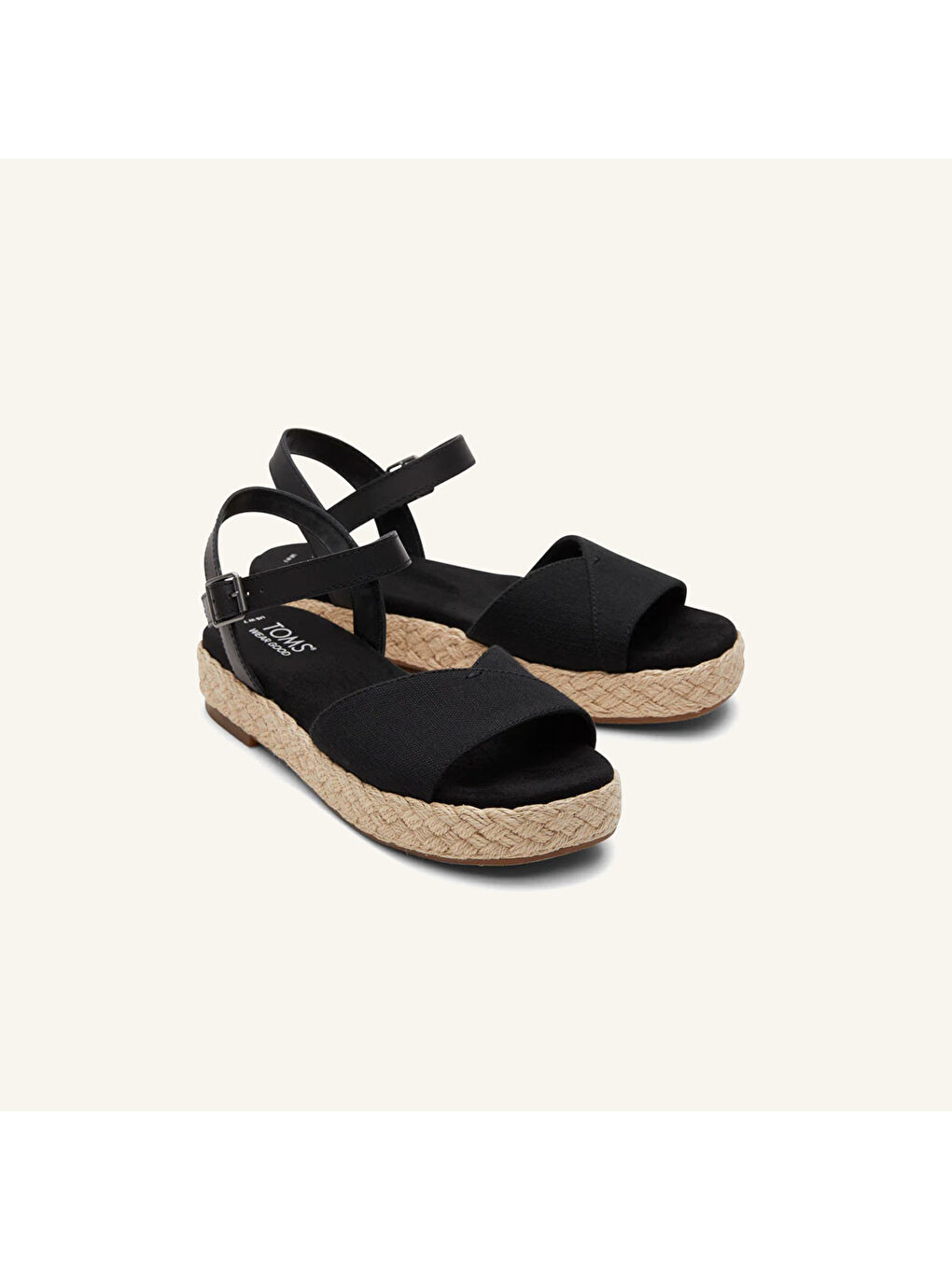Siyah Kadın Sandalet 10020814 10020768 ABBY Flatform Espadrille Sandal-1