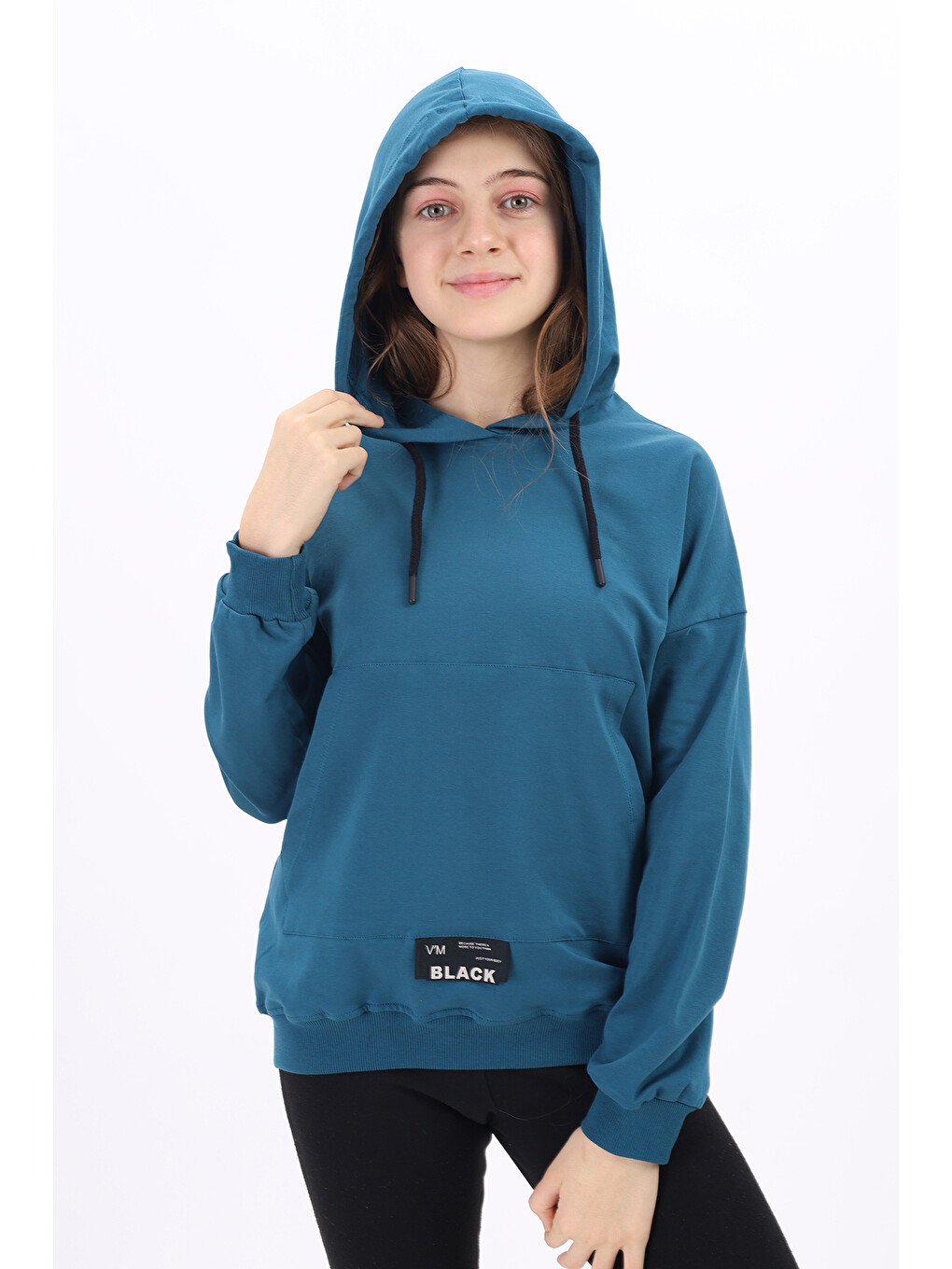 Petrol Kız Çocuk Sweatshirt-1