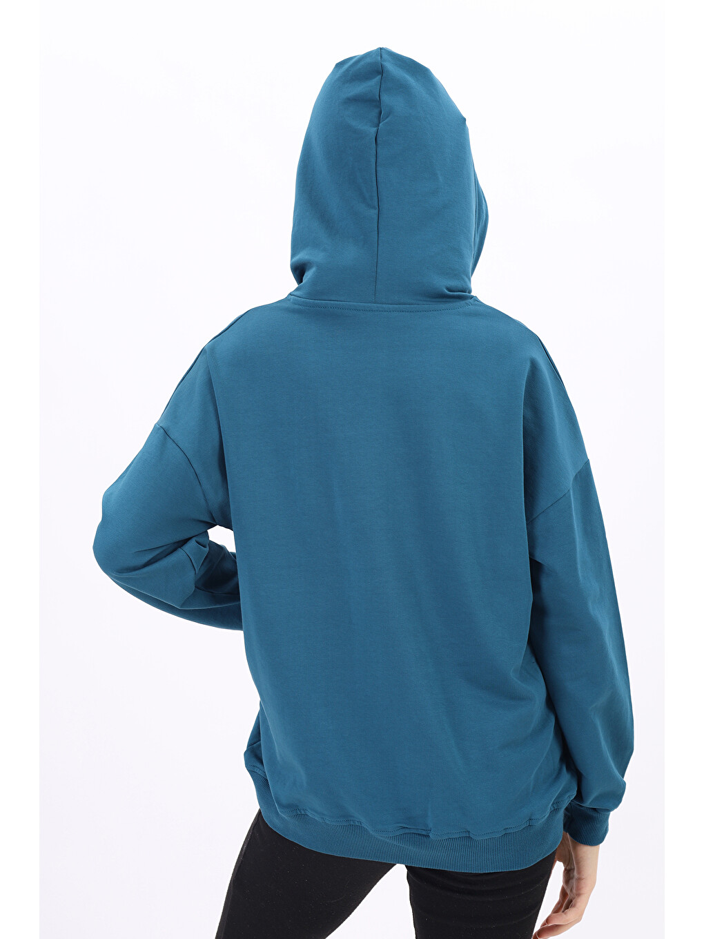Petrol Kız Çocuk Sweatshirt-2