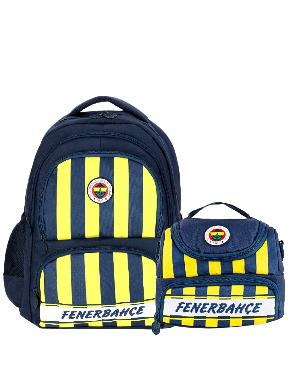 2 Bölmeli Çubuklu Anaokulu Çantası + Beslenme Çantası