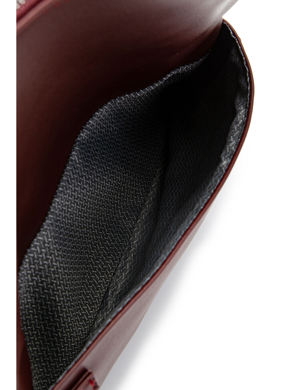 Metal Boncuk Detaylı Çift Askılı Suni Deri Kadın Çapraz Çanta Jackie Bordo-4