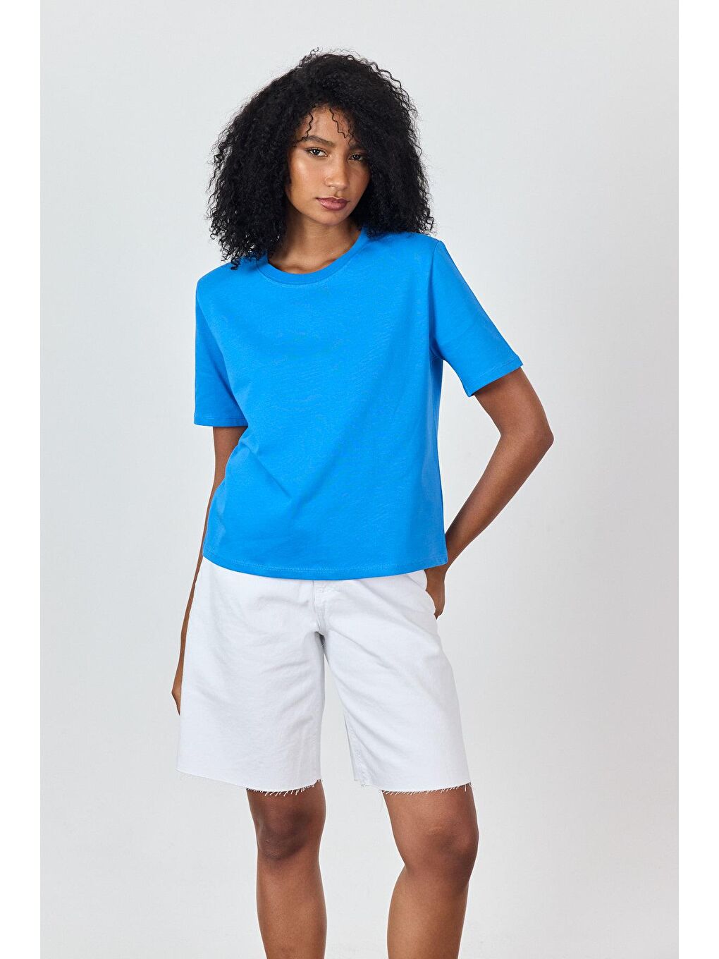 Turkuaz Vatkalı T-Shirt-1