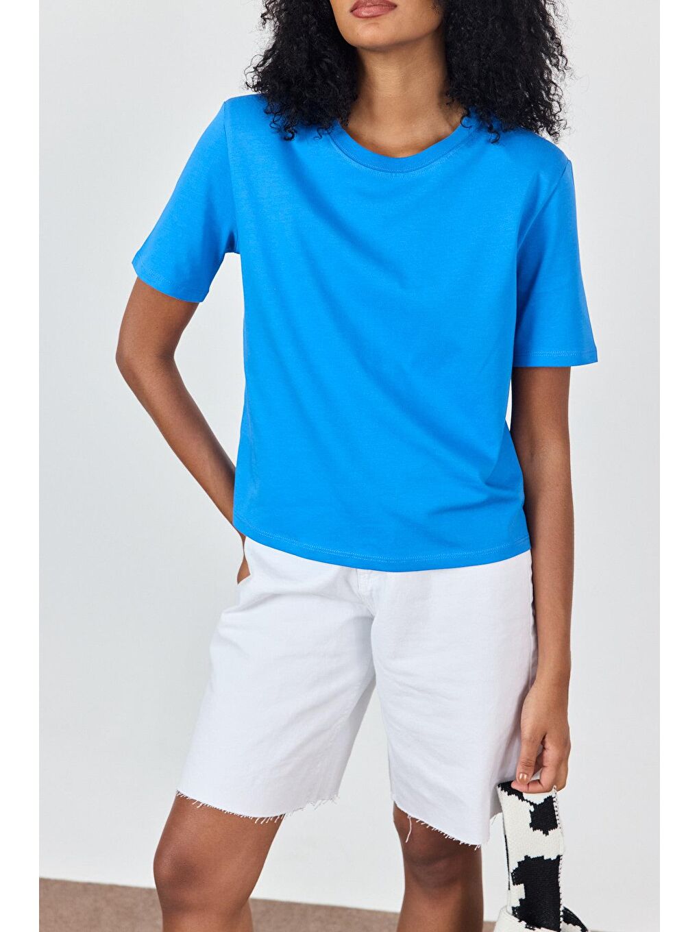 Turkuaz Vatkalı T-Shirt-2