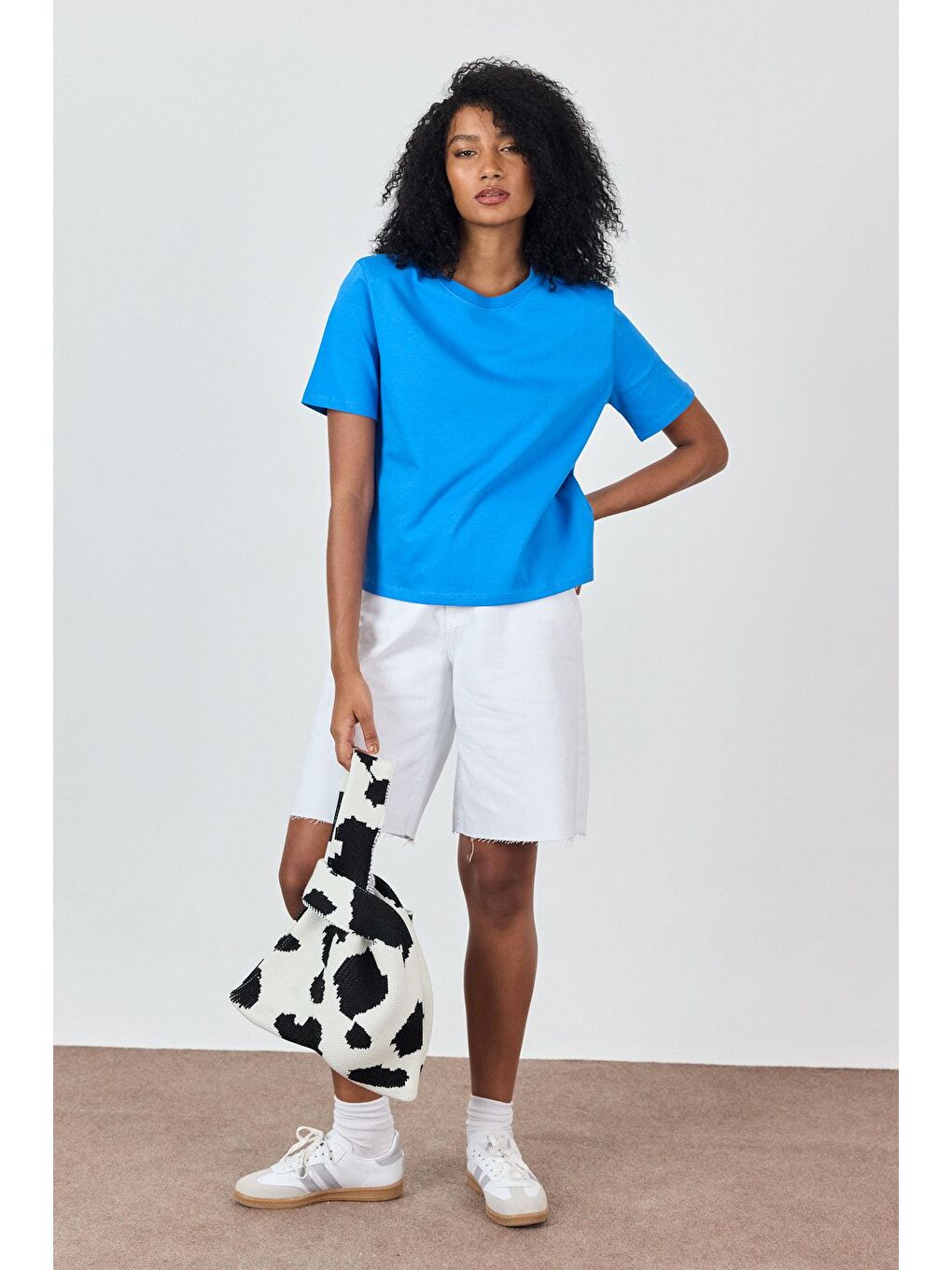 Turkuaz Vatkalı T-Shirt-4