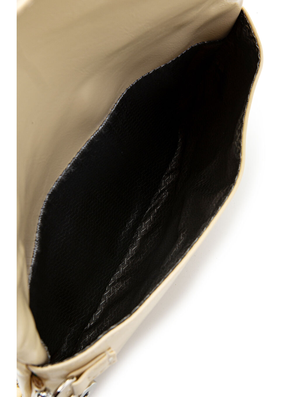 Metal Boncuk Detaylı Çift Askılı Suni Deri Kadın Çapraz Çanta Jackie Tereyağ Sarısı-4