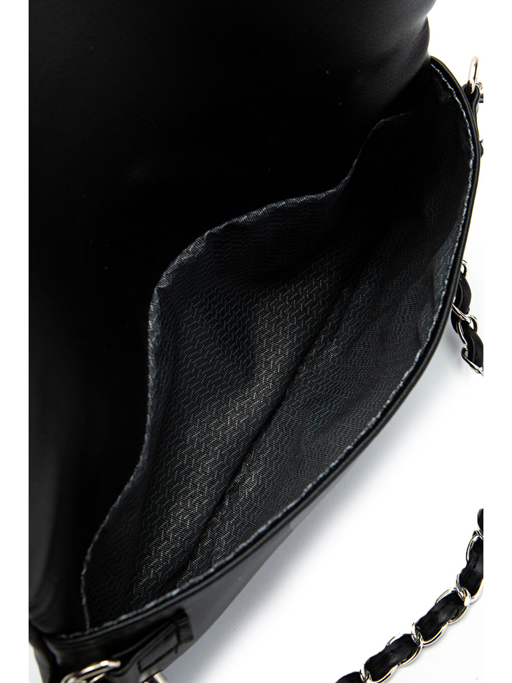 Metal Boncuk Detaylı Çift Askılı Suni Deri Kadın Çapraz Çanta Jackie Siyah-3