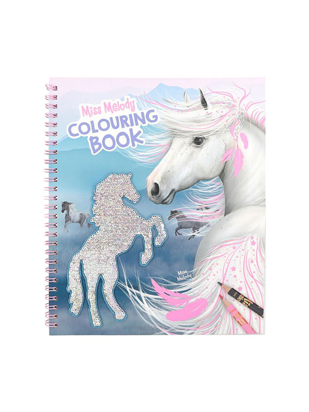 Miss Melody Çift Taraflı Payetli Boyama Kitabı 12756-4