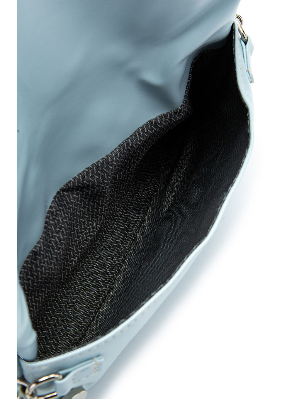 Metal Boncuk Detaylı Çift Askılı Suni Deri Kadın Çapraz Çanta Jackie Bebe Mavi-4