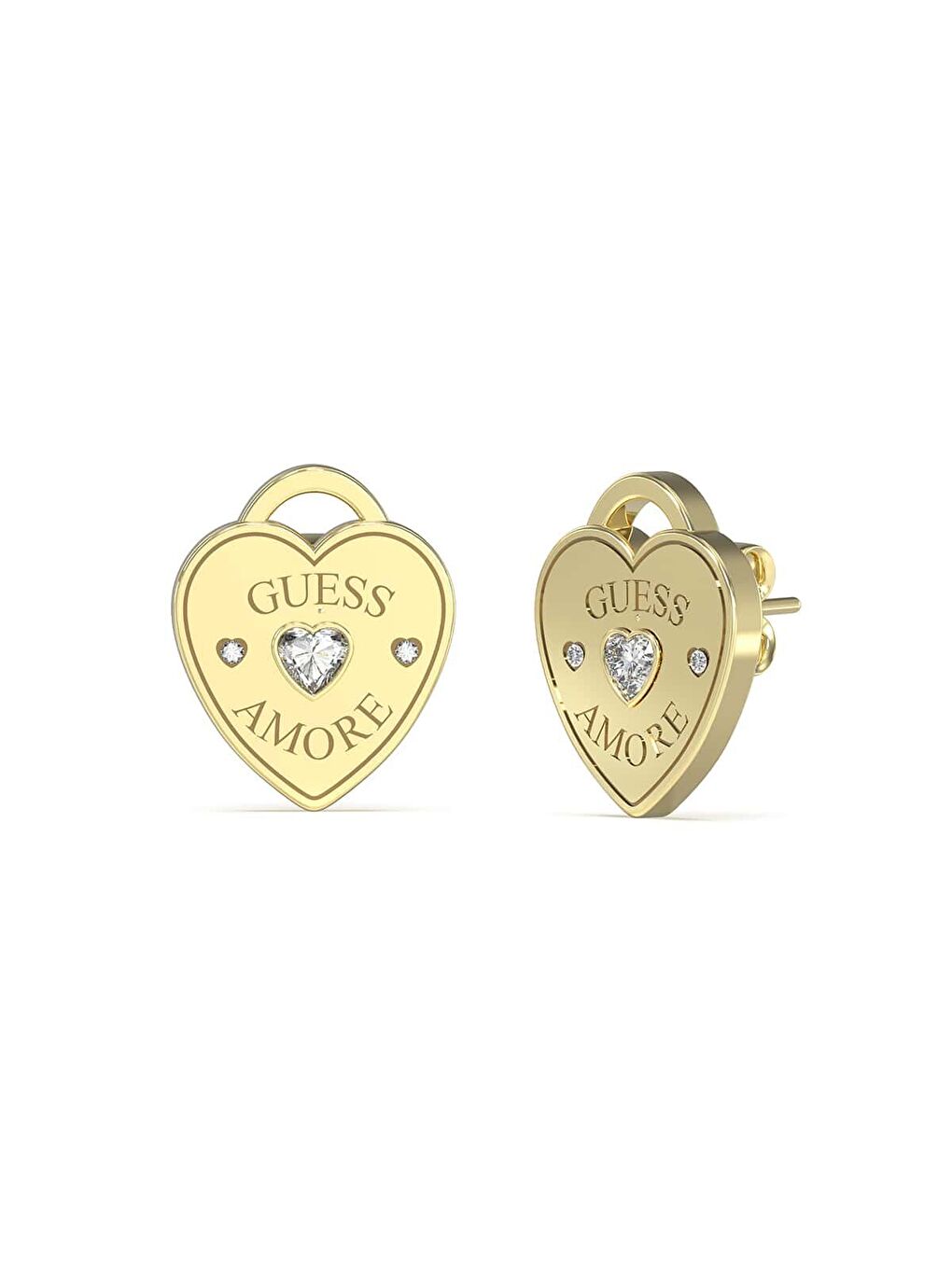 Sarı JGUJUBE05058JWYGTU Kalpli Kadın Küpe