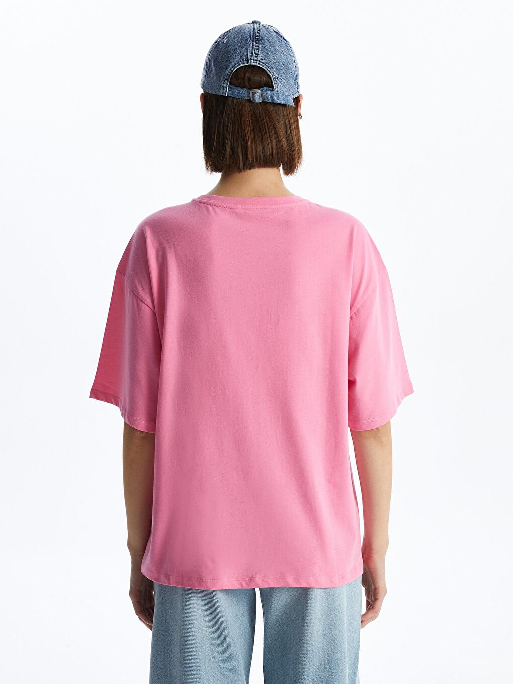 KOOR Açık Pembe Oversize 'Brooklyn' Baskılı Tshirt BG17-3 - 1