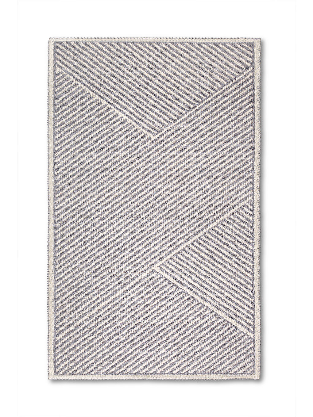 Moana Doğal Pamuklu 2'li Banyo Paspas Seti 60x100+50x60 Cm - Gri-1