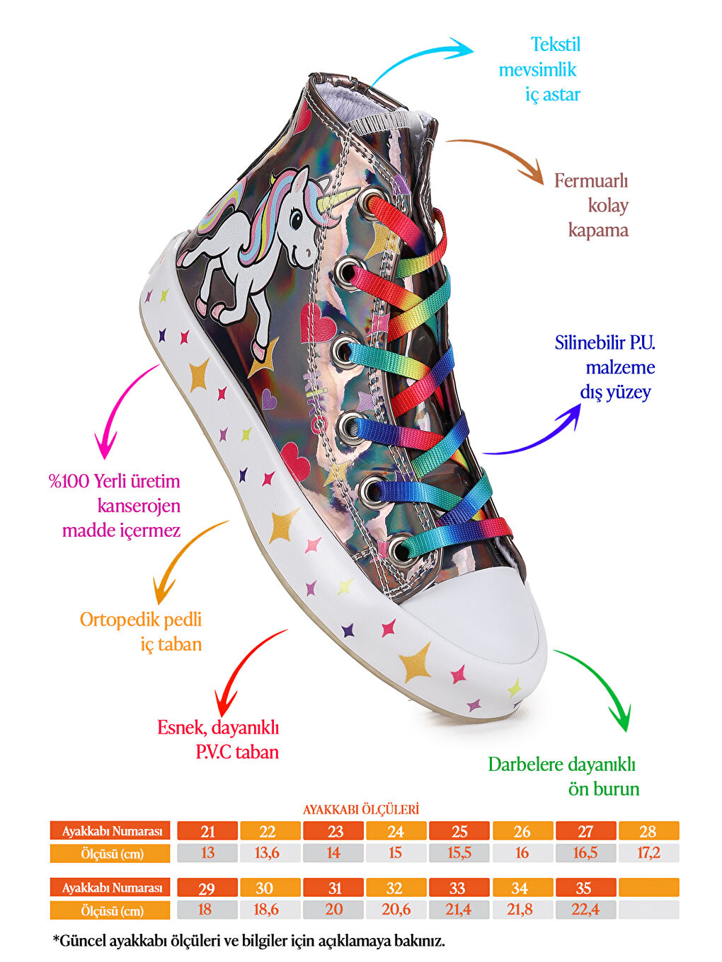 Gri Pames Fermuarlı Kız Çocuk Spor Ayakkabı-1