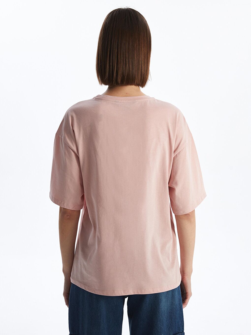 KOOR Mat Pembe Oversize 'Brooklyn' Baskılı Tshirt BG17-1 - 1