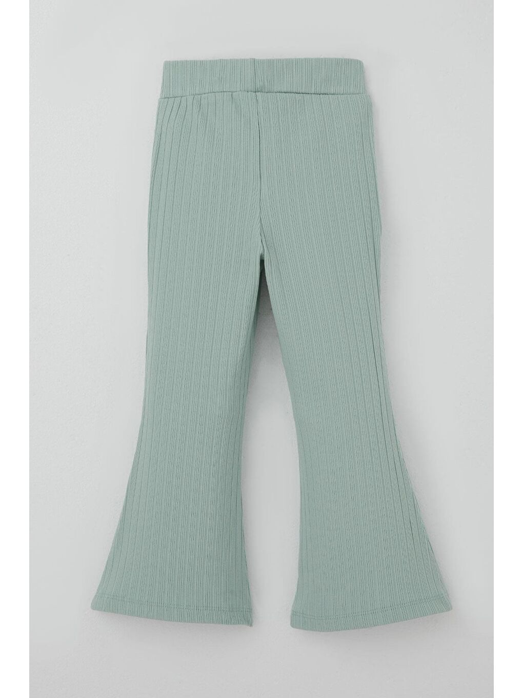 Turkuaz Kız Çocuk Tayt Bel Kısmı Arma Aksesuar Detaylı Su Yeşili (3-7 Yaş)-1