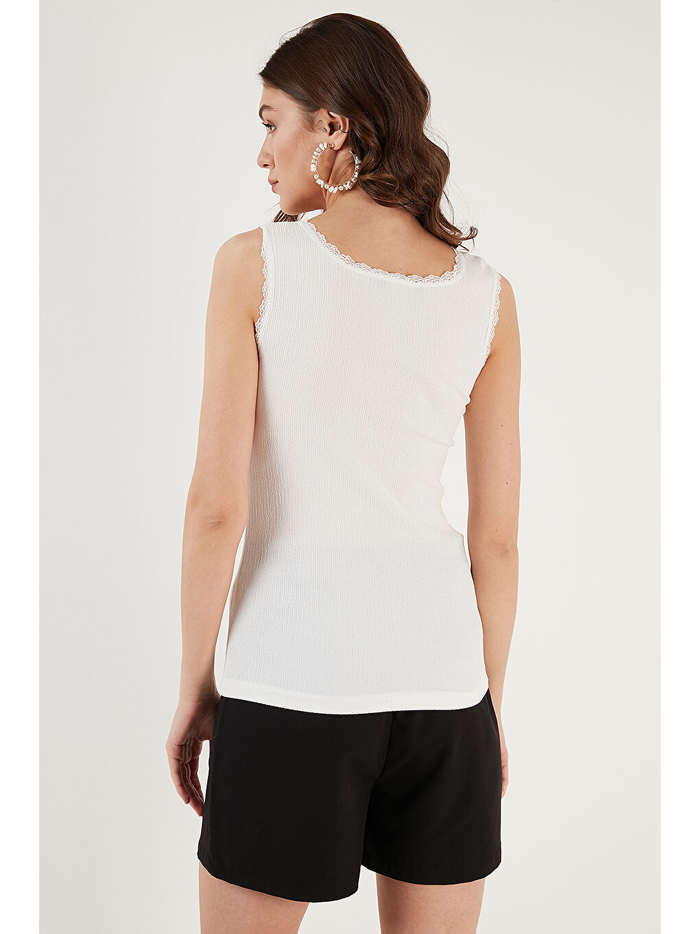 Turuncu Streç Pamuklu Oversize Fit 2' li Paket Gömlek-Atlet Set 67810014979S2-3