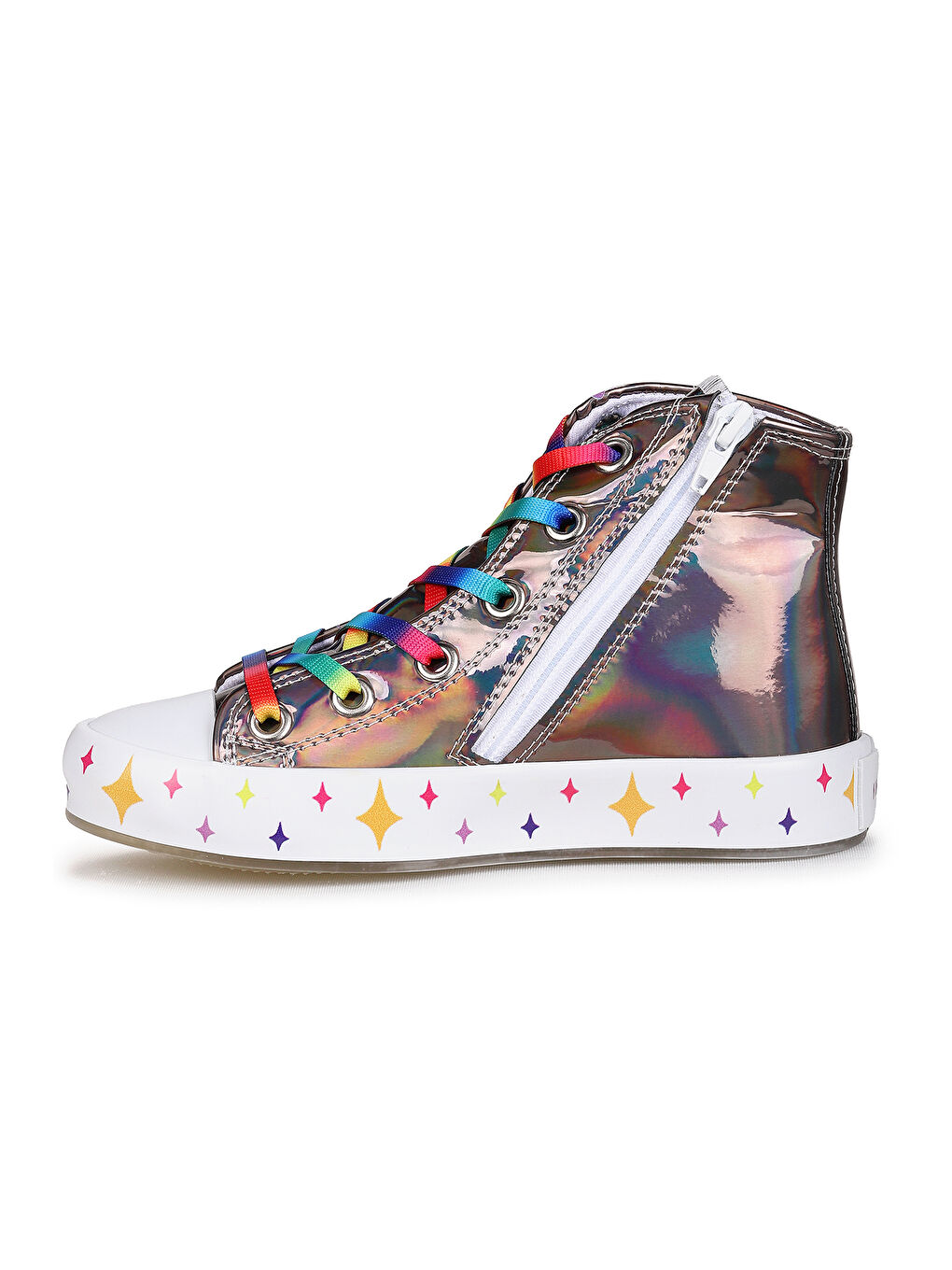 Gri Pames Fermuarlı Kız Çocuk Spor Ayakkabı-5