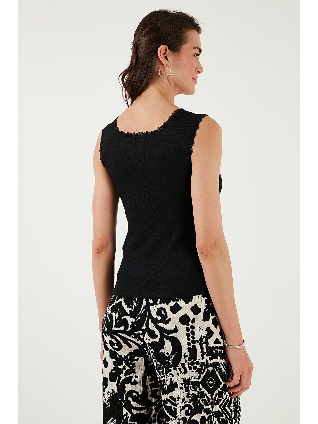 Yeşil Streç Pamuklu Oversize Fit 2' li Paket Gömlek-Atlet Set 67810014979S2-3