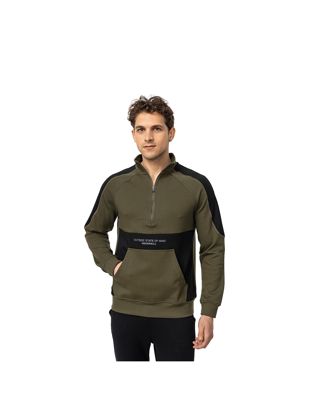 Stefan Erkek Yeşil Sweatshirt-1