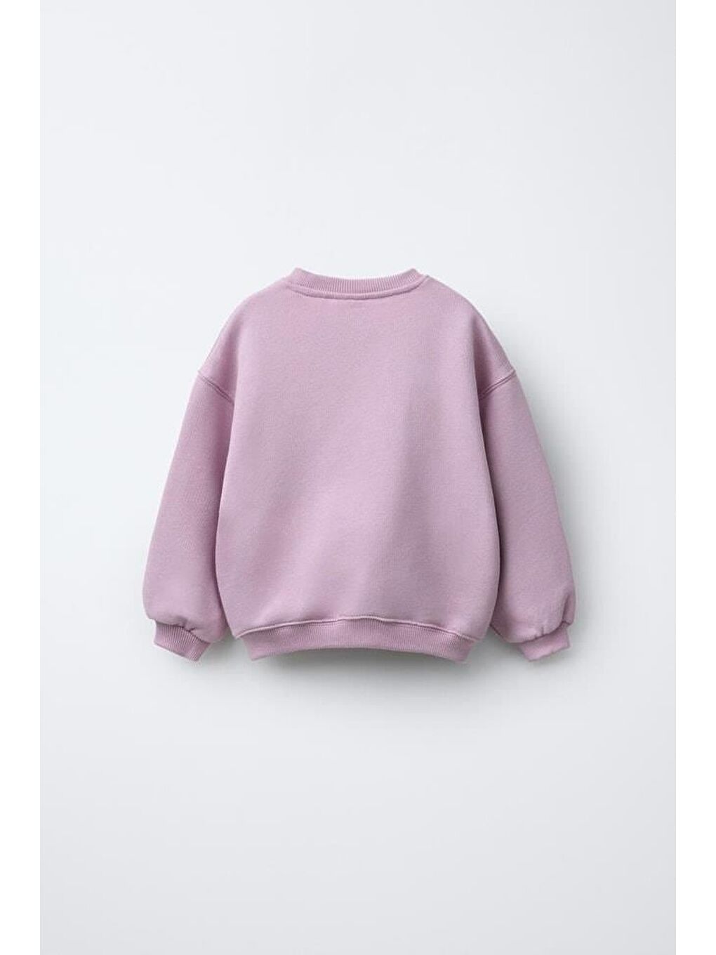 Beyaz Kız Çocuk Pamuklu Pembe Fiyonk Nakışlı Sweatshirt Ve Desenli Jean Pantolon Takım-5