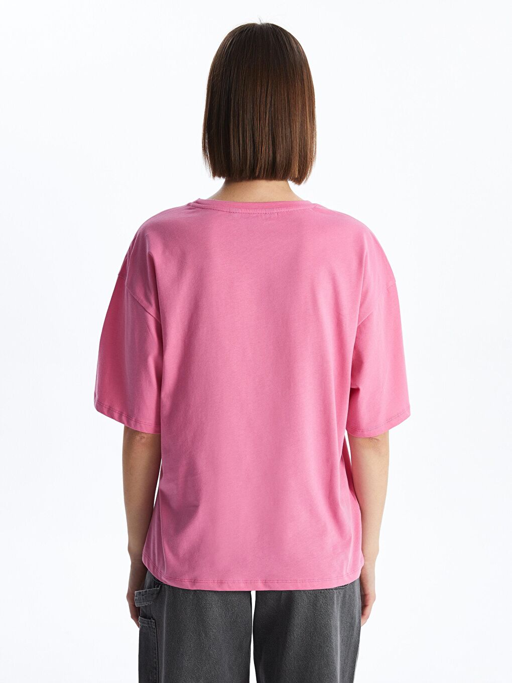 KOOR Pembe Oversize 'Brooklyn' Baskılı Tshirt  BG17 - 2