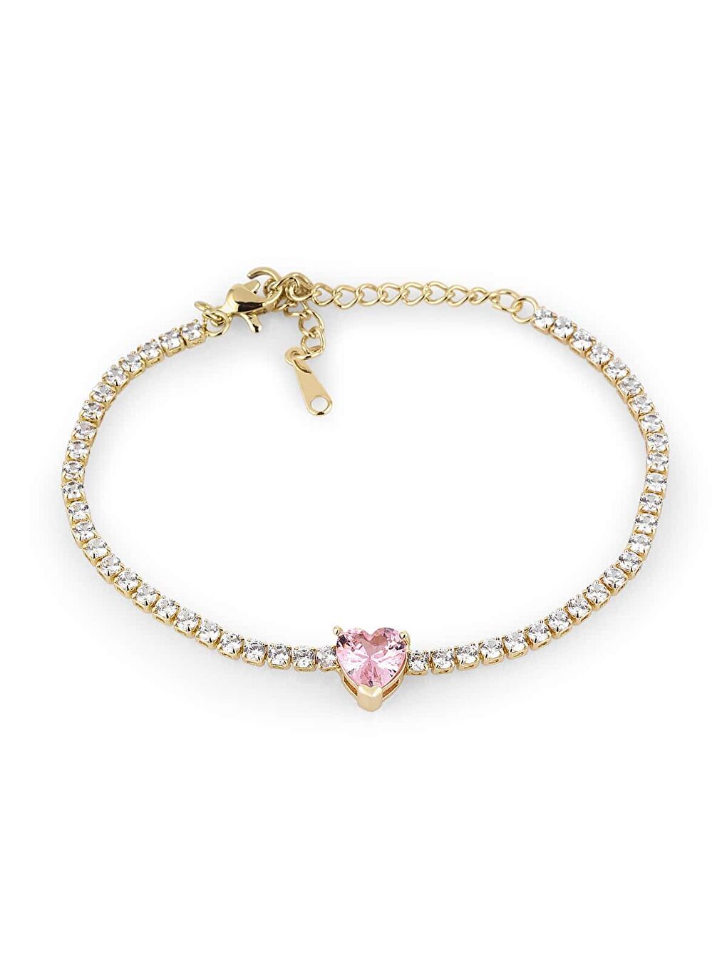 Sarı JWEL1066-05 Kalpli Kadın Bileklik