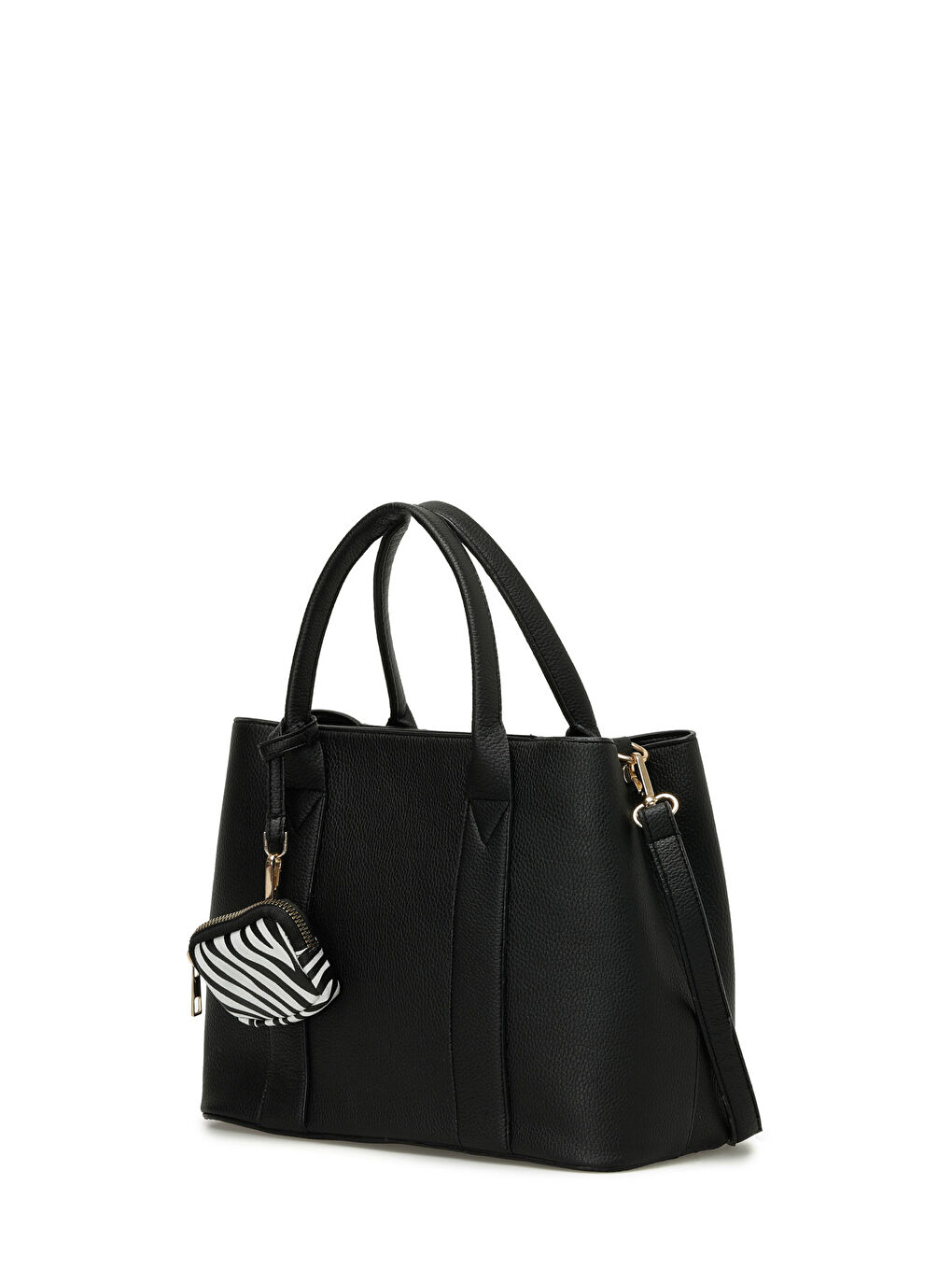 NTRL BZKLU KL 5PR Siyah Kadın Kol Çantası-1