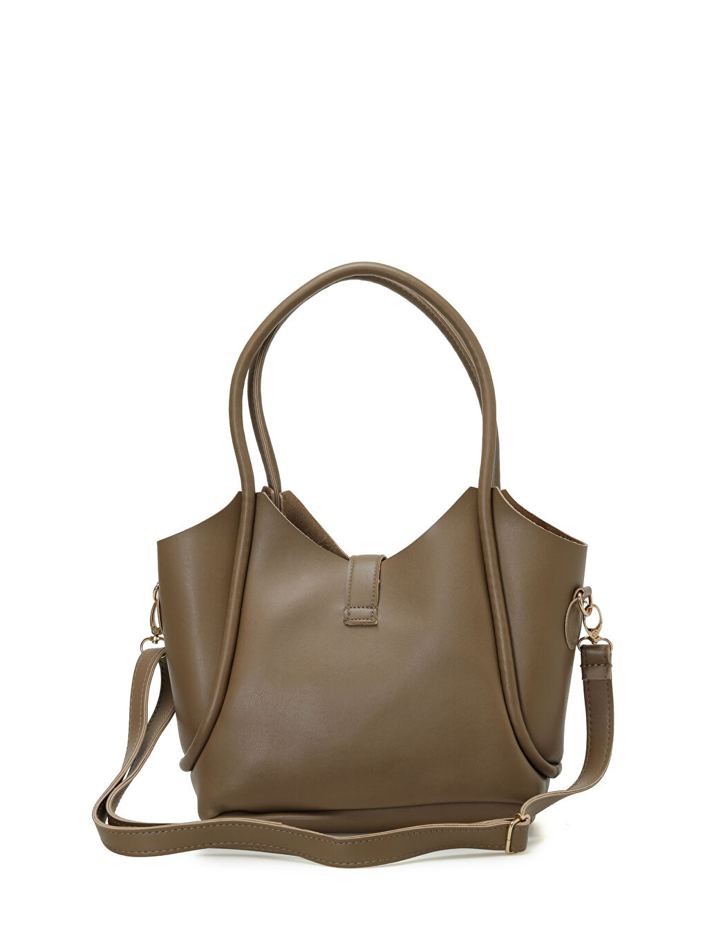 Bej CLT PRM KLTLI OMZ 5PR Vizon Kadın Omuz Çantası-2