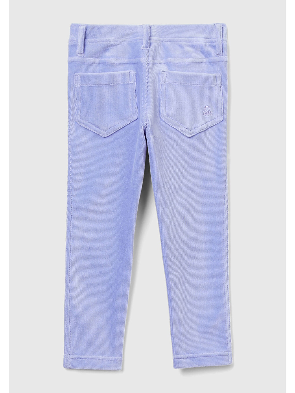 Kız Çocuk Lila Fitilli Kadife Tayt-1