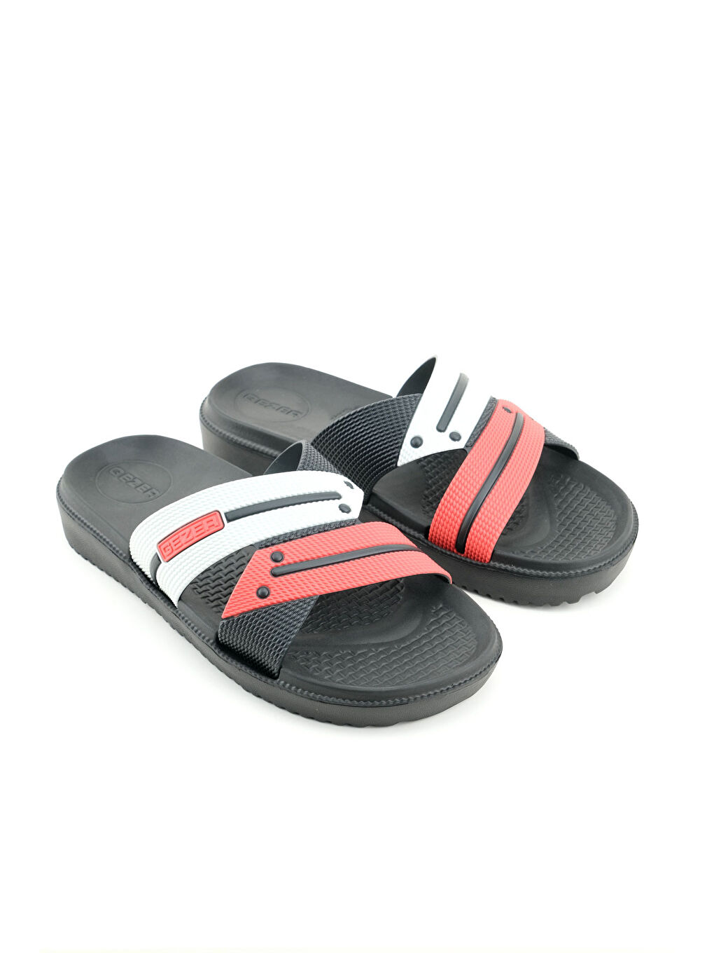 Siyah Yazlık Erkek Eva Islak Zemine Uygun Ev Banyo Bahçe Havuz Terlik-2