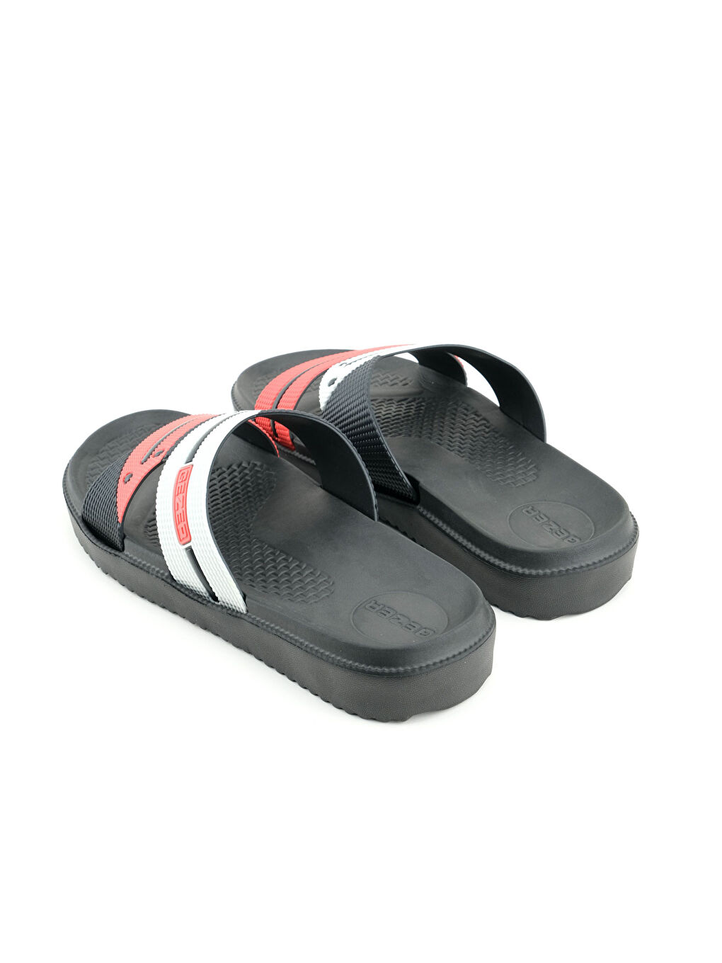 Siyah Yazlık Erkek Eva Islak Zemine Uygun Ev Banyo Bahçe Havuz Terlik-3