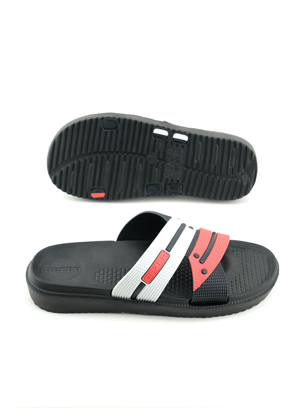 Siyah Yazlık Erkek Eva Islak Zemine Uygun Ev Banyo Bahçe Havuz Terlik-4