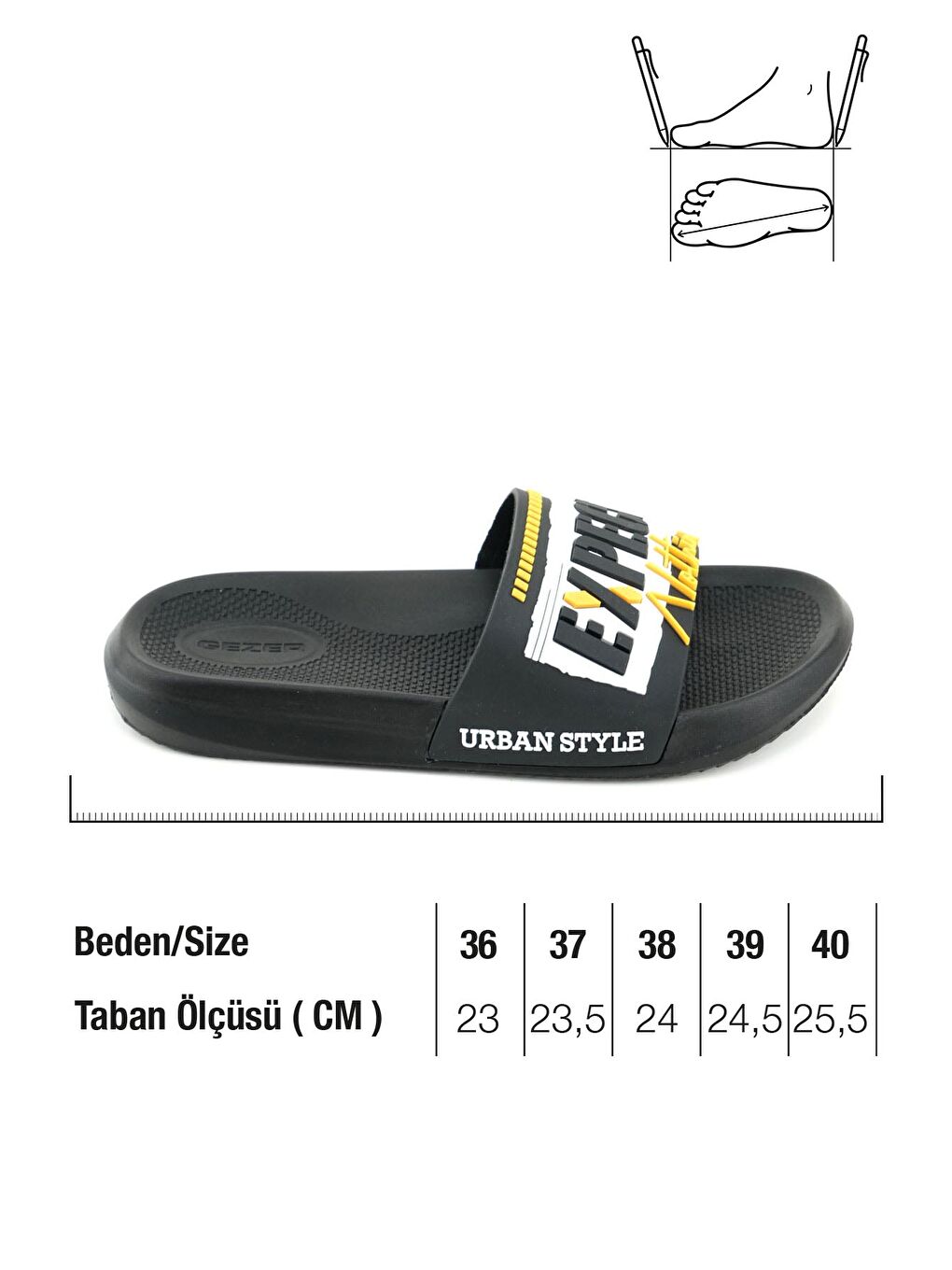 Siyah Erkek Yazlık PU Rahat Taban Ev Banyo Bahçe Havuz Plaj Terlik-1