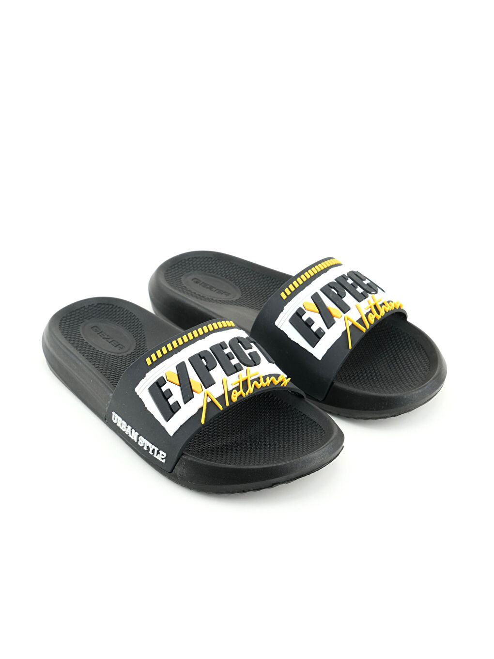 Siyah Erkek Yazlık PU Rahat Taban Ev Banyo Bahçe Havuz Plaj Terlik-2