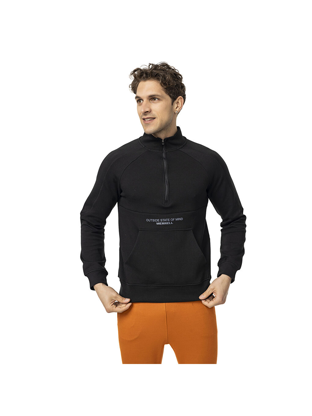 Stefan Erkek Siyah Sweatshirt-2