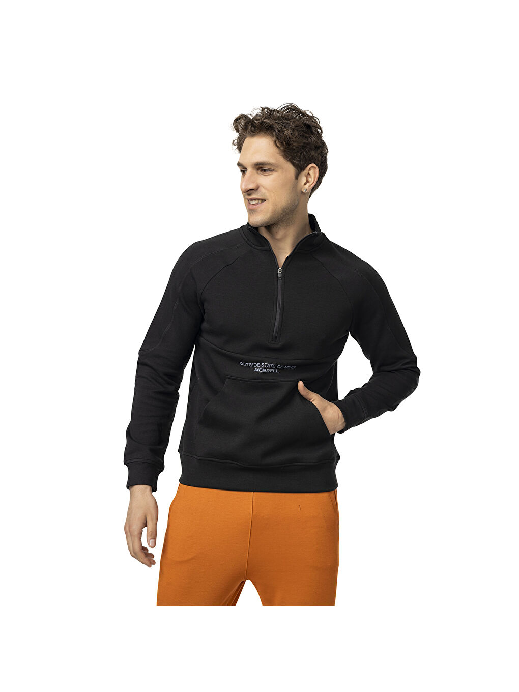 Stefan Erkek Siyah Sweatshirt-3